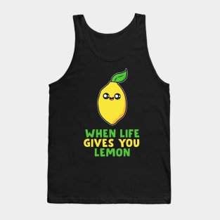 Cute Lemon Quote Tank Top